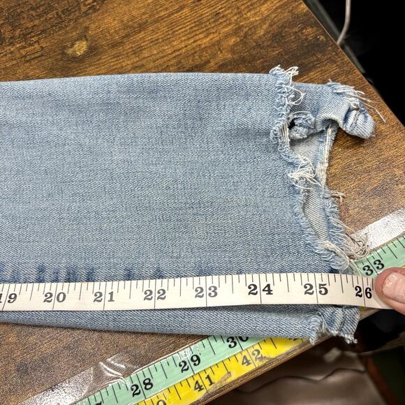 Mother Size 25 Jeans The Insider Crop Step Chew Hem Mid Rise Outerspace Wash - Picture 15 of 16